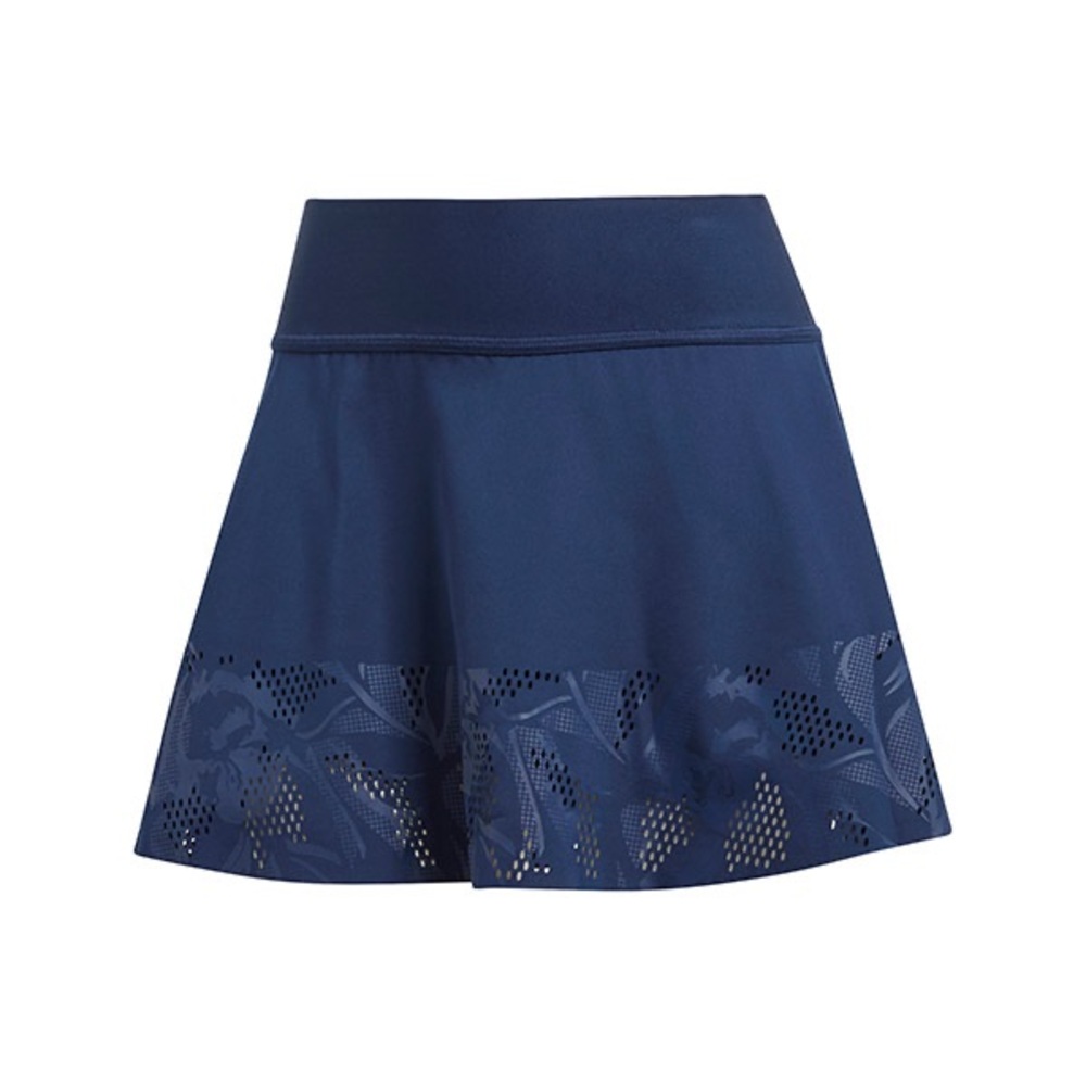 Adidas by Stella McCartney Floral Court Tennis Skirt (Night Indigo), Size M.